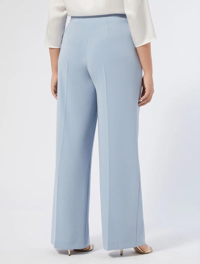 PANTALONI AMPI IN CADY - AZZURRO