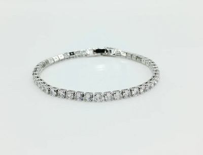 Bracciale di zirconi crystal con rodiatura color argento