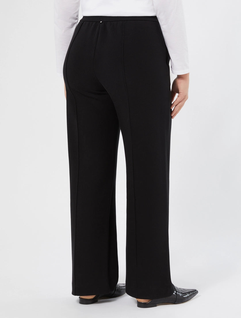 PANTALONI IN JERSEY SCUBA CON STRASS