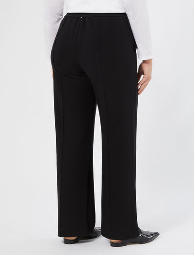 PANTALONI IN JERSEY SCUBA CON STRASS