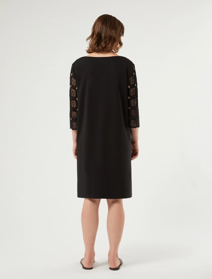 PERSONA - MINI ABITO IN CROCHET E JERSEY