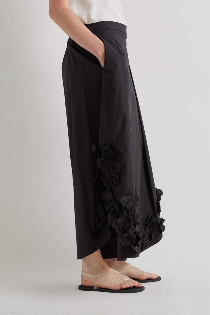 MEIMEI J - PANTALONE BALLOON CON MOTIVO FLOREALE