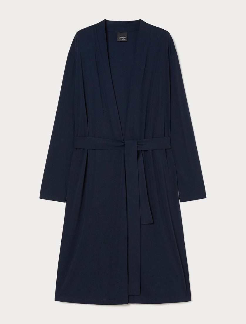 SPOLVERINO IN JERSEY PUNTO STOFFA - BLU MARINO