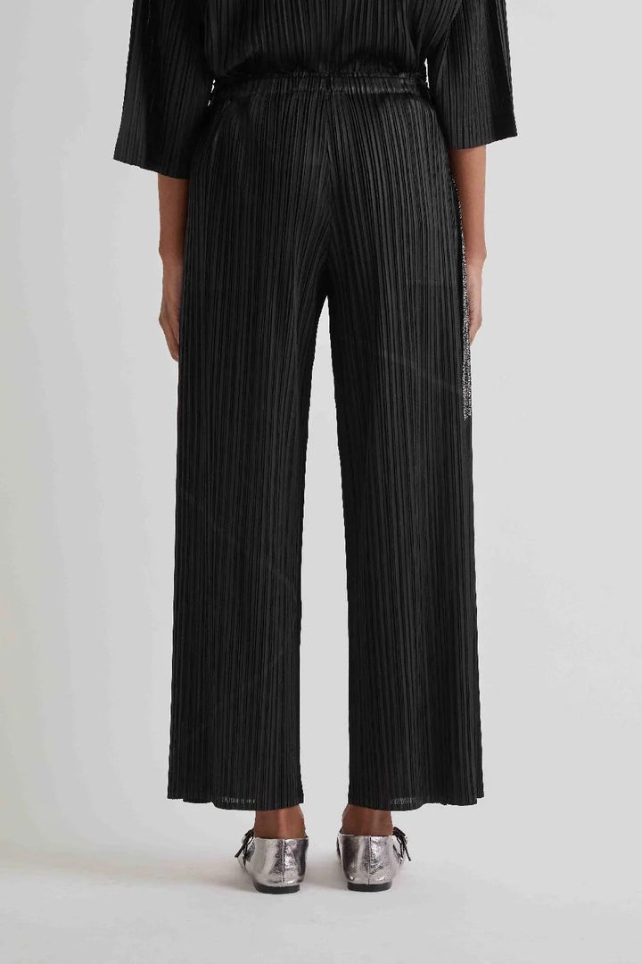 MEIMEI J - PANTALONE PLISSETTATO CON VITA ELASTICIZZATA
