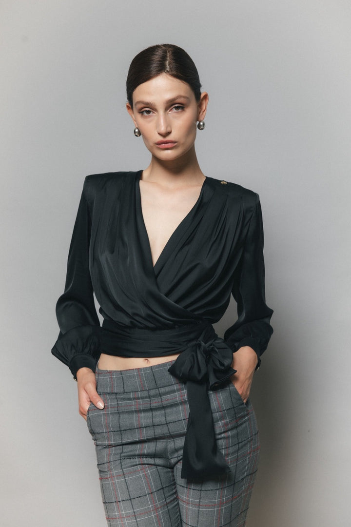 DIVEDIVINE - CAMICIA CON SCOLLATURA PROFONDA A V.