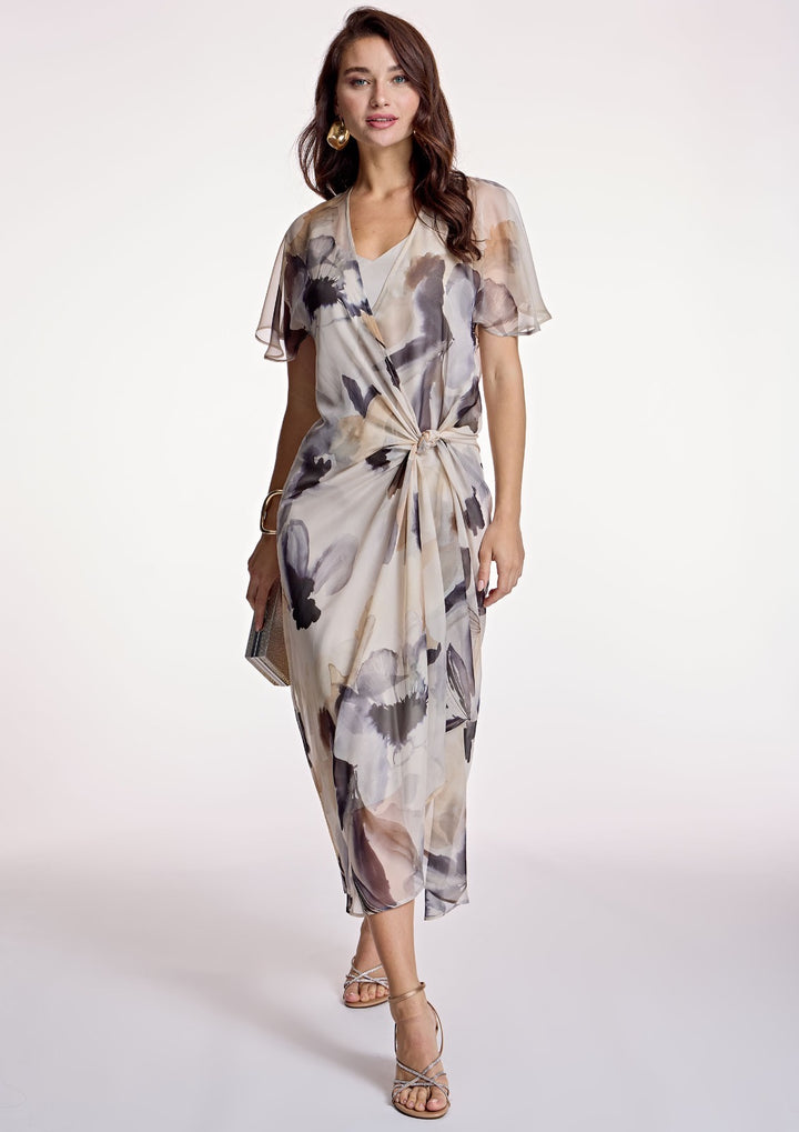 ALBA CONDE - ABITO MIDI IN GEORGETTE