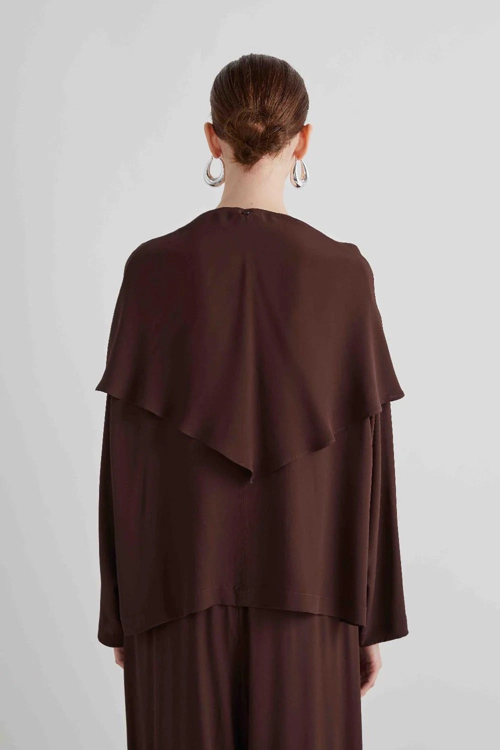 MEIMEI J - BLUSA OVERSIZE CON SCIARPA