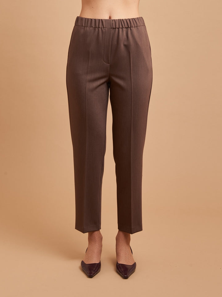 TEN - PANTALONI SLIM CON VITA ELASTICIZZATA
