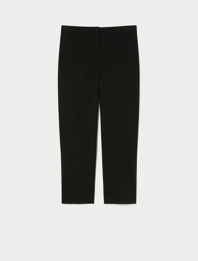 PANTALONI CROPPED IN JERSEY