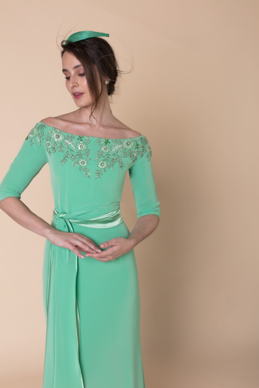 MATILDE CANO - ABITO LUNGO VERDE MENTA