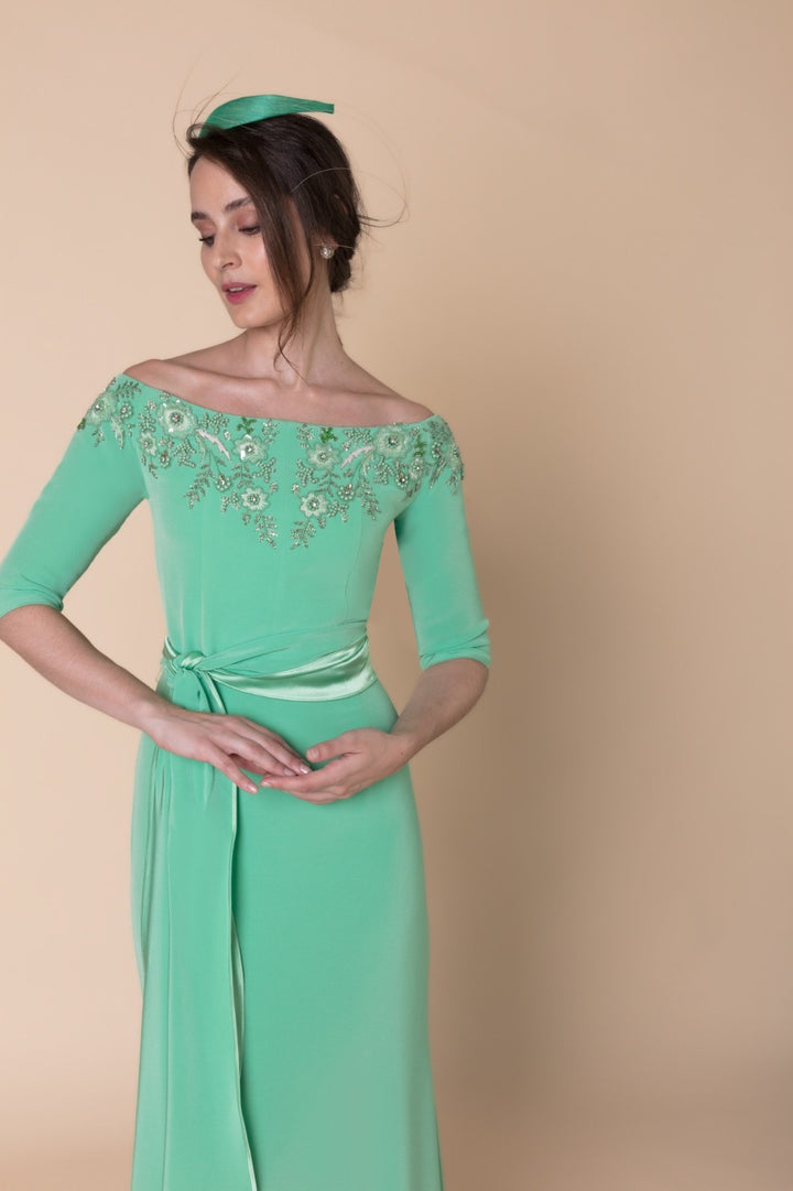 MATILDE CANO - ABITO LUNGO VERDE MENTA