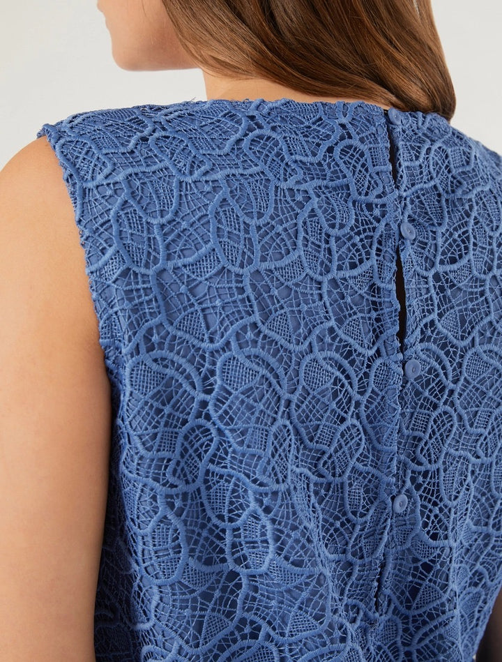 PERSONA - TOP IN PIZZO, DALLA LINEA DRITTA