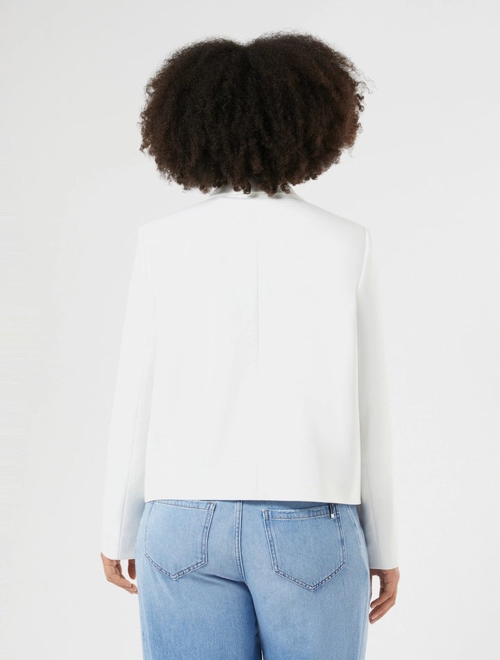 PERSONA - CABAN IN JERSEY - BIANCO