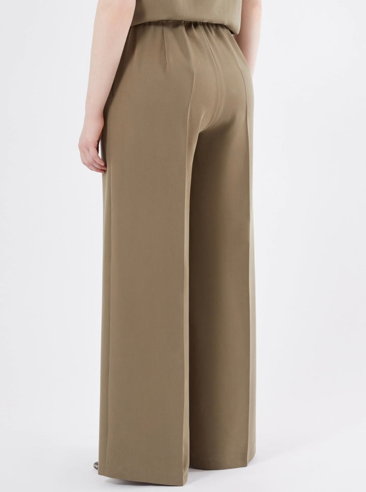 PERSONA - TENCEL LINEA AMPIA CHIUSURA CON ZIP E BOTTONE INSERTO ELASTICO IN VITA SUL RETRO PIEGA STIRATA