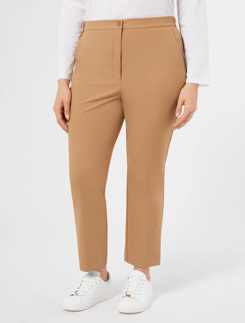 PANTALONI IN BATAVIA BISTRETCH - NERO