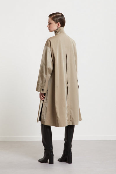 Trench midi con pinces