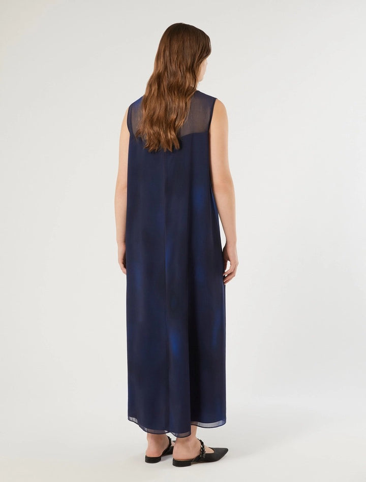 PERSONA - ABITO MIDI IN GEORGETTE, DALLA LINEA SVASATA