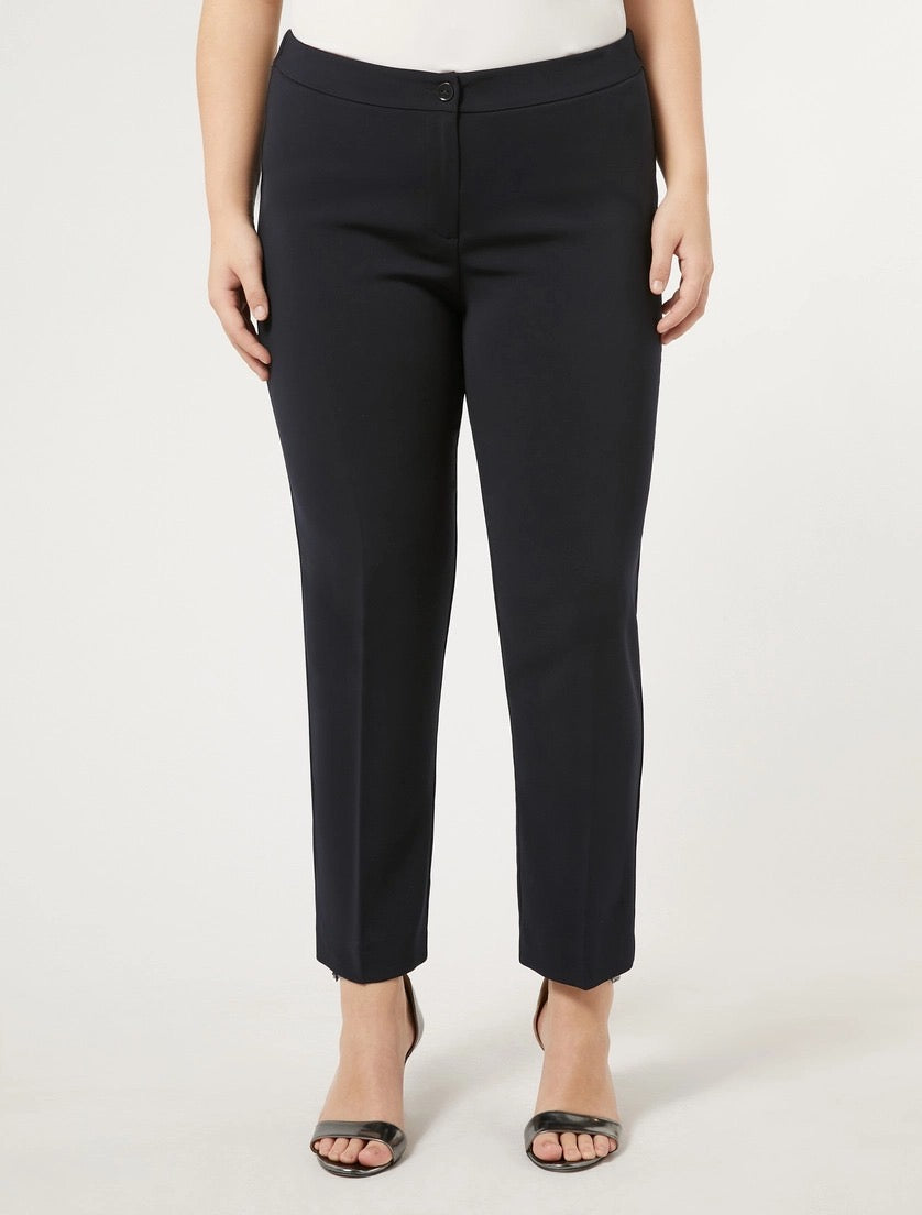 PERSONA - PANTALONI IN CADY STRETCH - BLU NOTTE