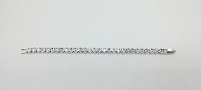 Bracciale di zirconi crystal con rodiatura color argento