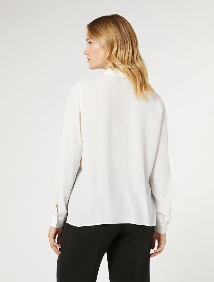 PERSONA - CAMICIA IN MISTO SETA, DALLA LINEA DRITTA
