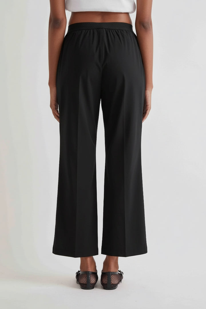 MEIMEI J - PANTALONE ALLA CAVIGLIA CON ELASTICO IN VITA 100% COTONE