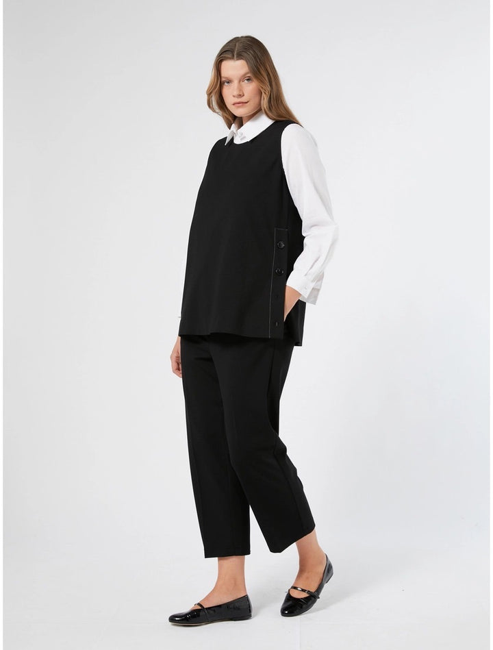 PERSONA - PANTALONI CROPPED IN JERSEY