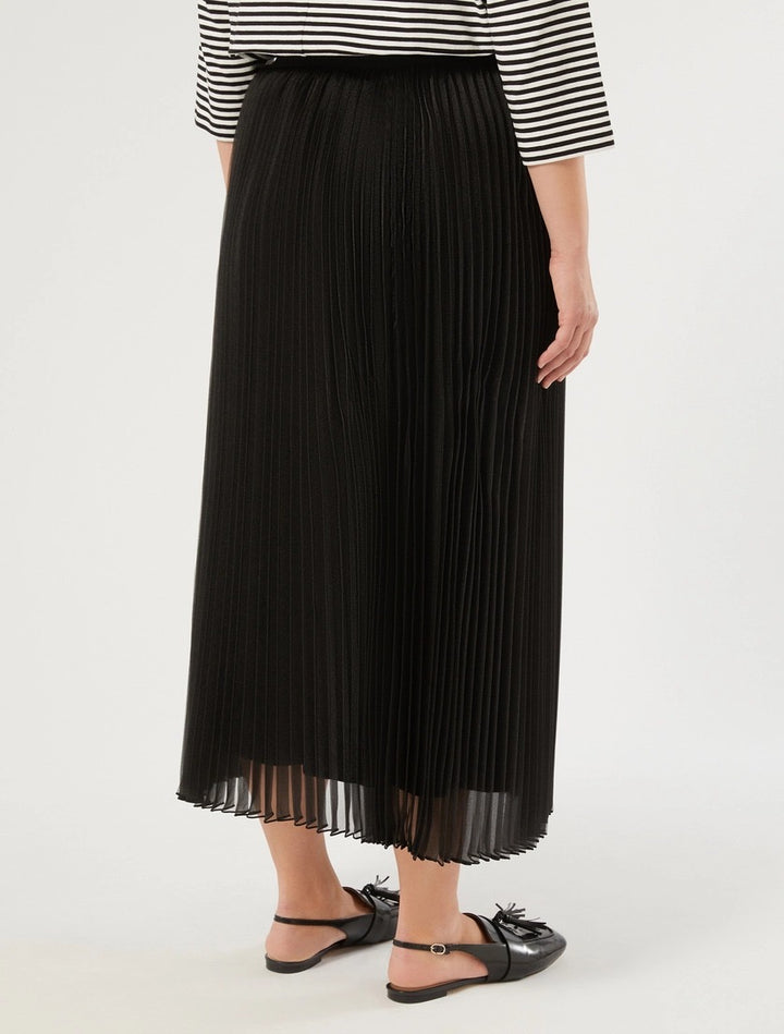 PERSONA - GONNA IN ORGANZA PLISSÉ - NERO