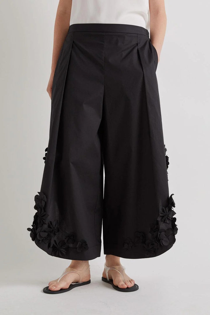 MEIMEI J - PANTALONE BALLOON CON MOTIVO FLOREALE
