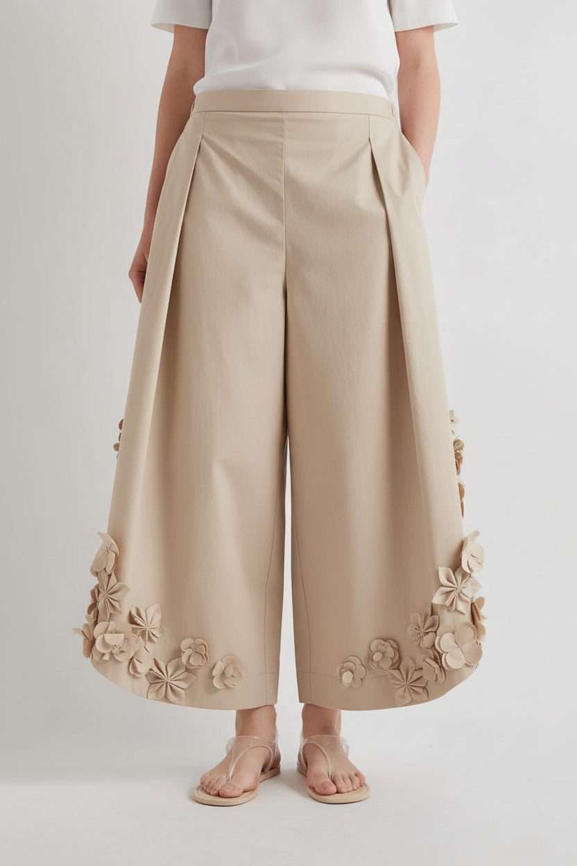 MEIMEI J - PANTALONE BALLOON CON MOTIVO FLOREALE