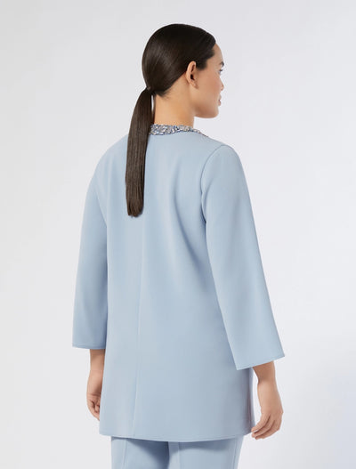 CASACCA IN CADY CON STRASS - AZZURRO