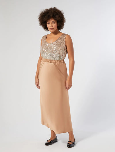 GONNA LUNGA IN RASO - BRONZO