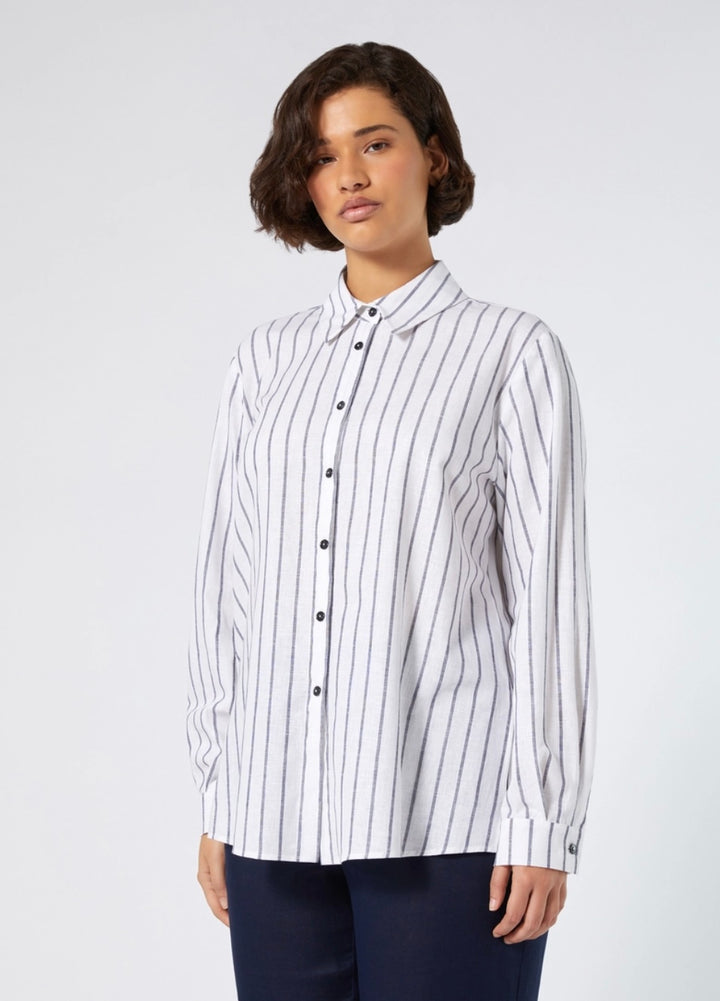 PERSONA - CAMICIA IN LINO E COTONE