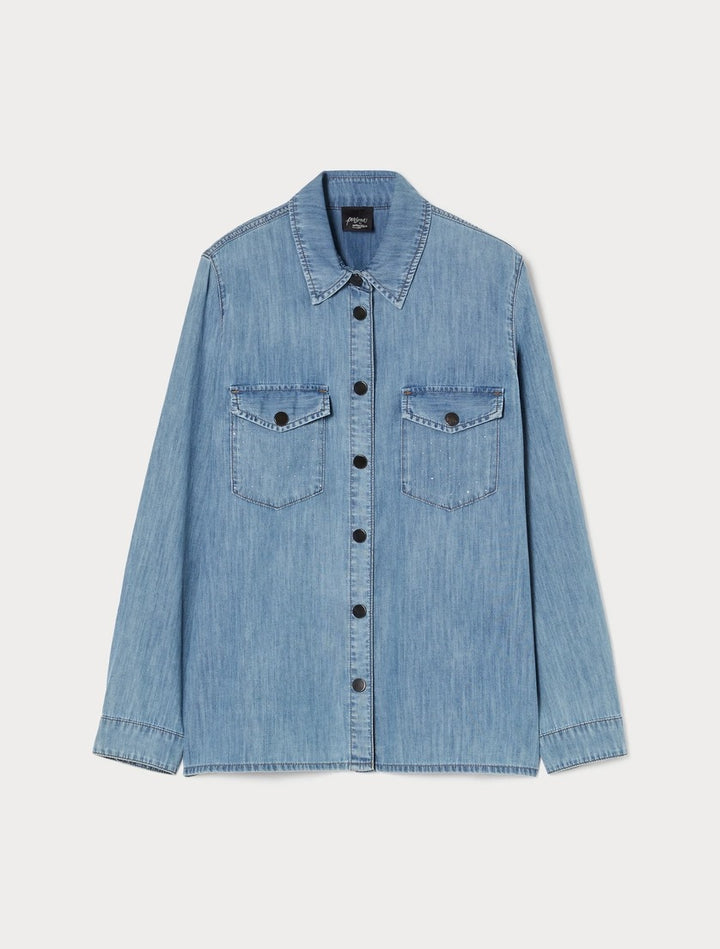 PERSONA - CAMICIA DI JEANS DAL TAGLIO CLASSICO