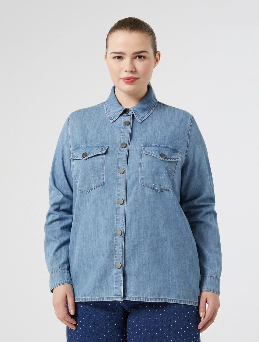 PERSONA - CAMICIA DI JEANS DAL TAGLIO CLASSICO