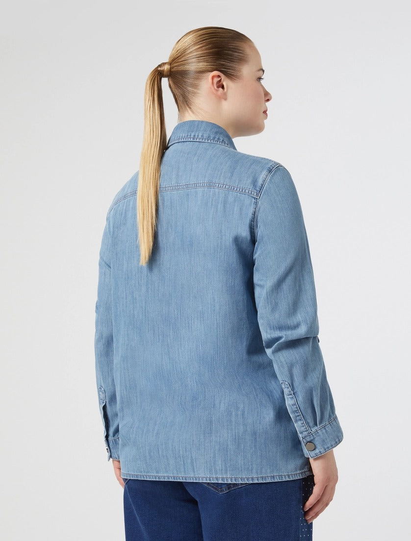 PERSONA - CAMICIA DI JEANS DAL TAGLIO CLASSICO