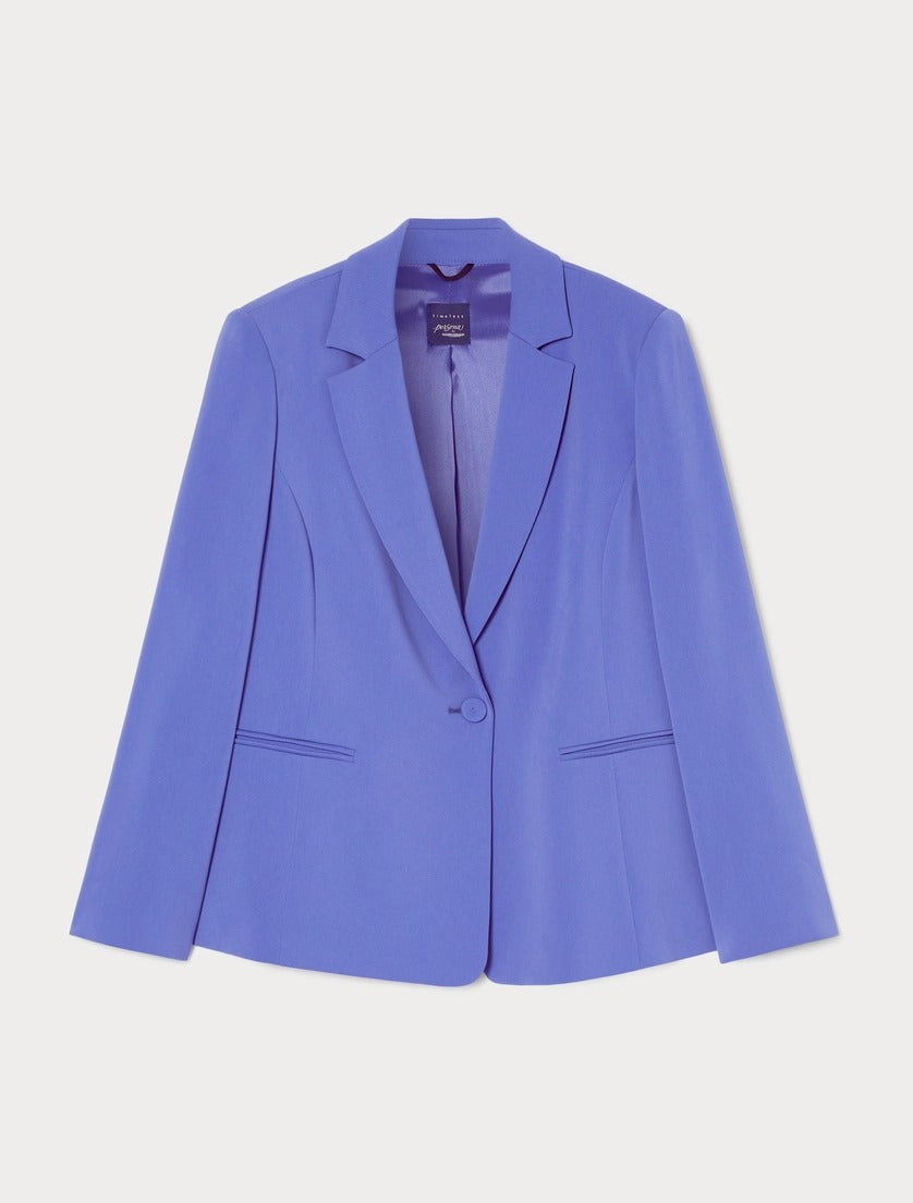 PERSONA - GIACCA MONOPETTO CON BOTTONE RICOPERTO, ELEGANTE E RAFFINATA.