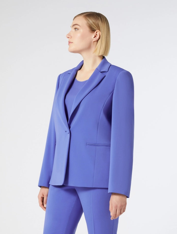 PERSONA - GIACCA MONOPETTO CON BOTTONE RICOPERTO, ELEGANTE E RAFFINATA.
