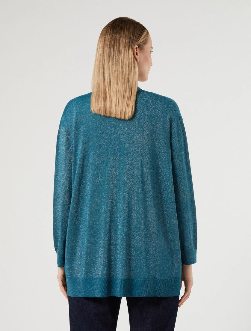 PERSONA - CARDIGAN E TOP IN VISCOSA CON LUREX