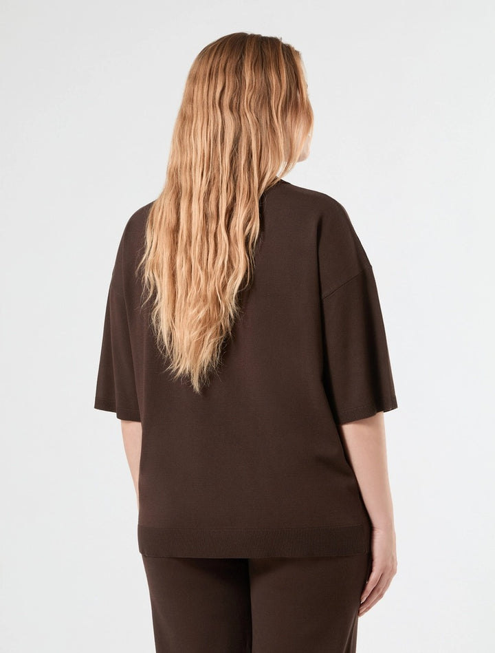 PERSONA - MAGLIA A POLO IN FILATO DI VISCOSA COMFORT