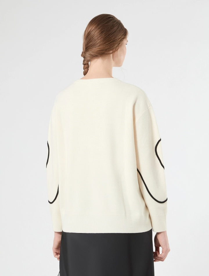 PERSONA - MAGLIA IN MISTO LANA CON RICAMO