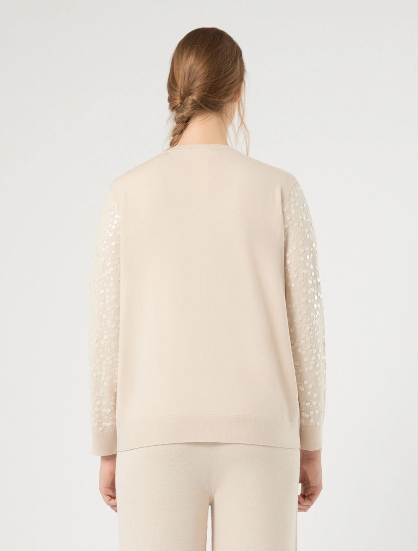 PERSONA - CARDIGAN E CANOTTA IN VISCOSA - ALBINO