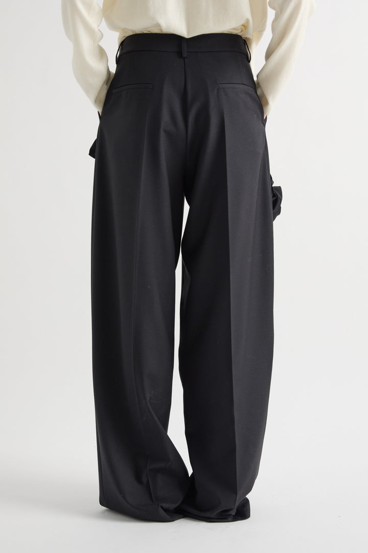 MEIMEI J - PANTALONE CON APPLICAZIONI A FIORE