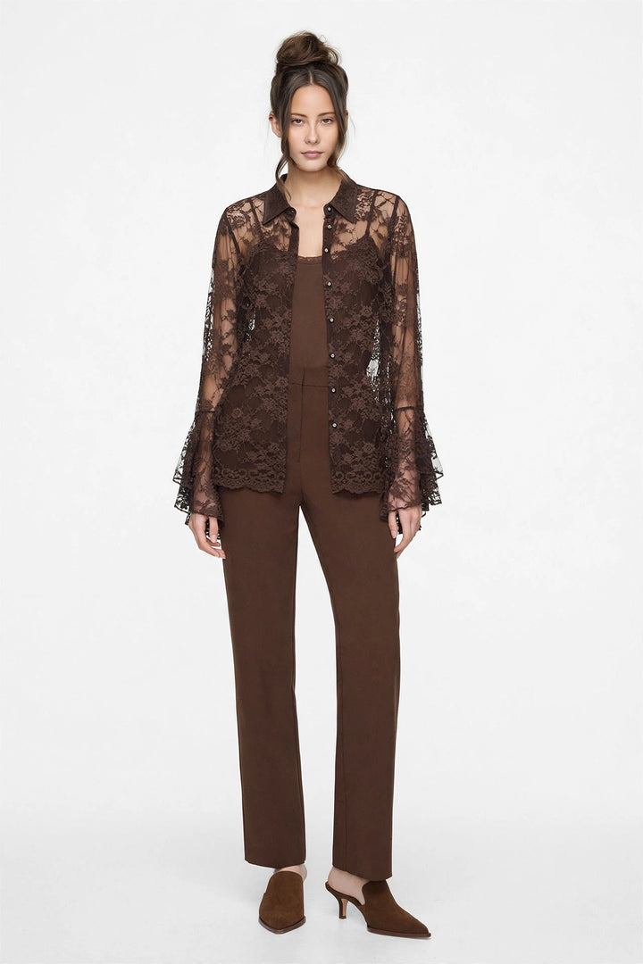 GIULIA VALLI - CAMICIA IN PIZZO FLOREALE