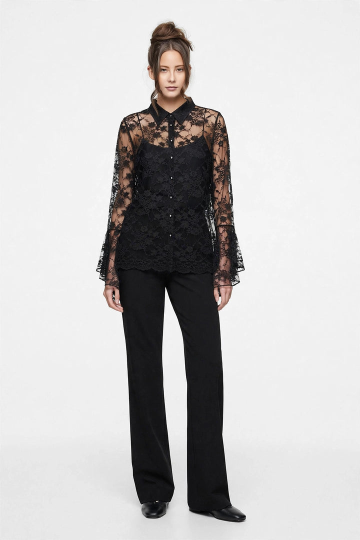 GIULIA VALLI - CAMICIA IN PIZZO FLOREALE