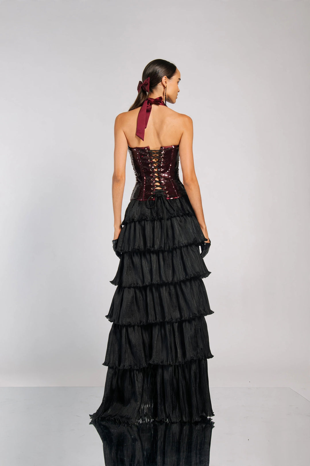 BABYLON - TOP CORSETTO PAIETTATO