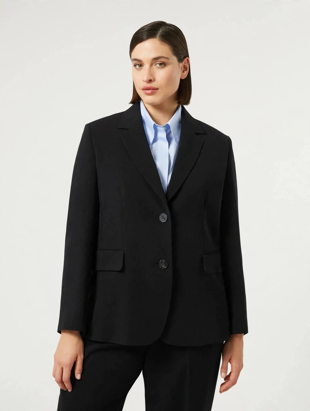 MARINA RINALDI - GIACCA BLAZER IN CADY TRIACETATO