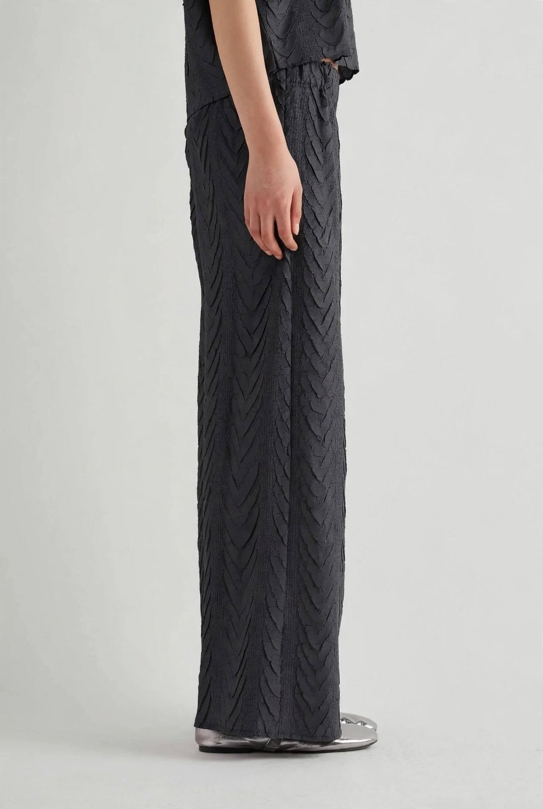 MEIMEI J - PANTALONE DRITTO PLISSETTATO-DISPONIBILE BLU NOTTE