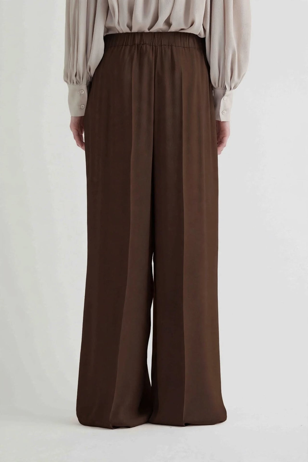MEIMEI J - PANTALONE DI LINEA MORBIDA-DISPONIBILE MARRONE